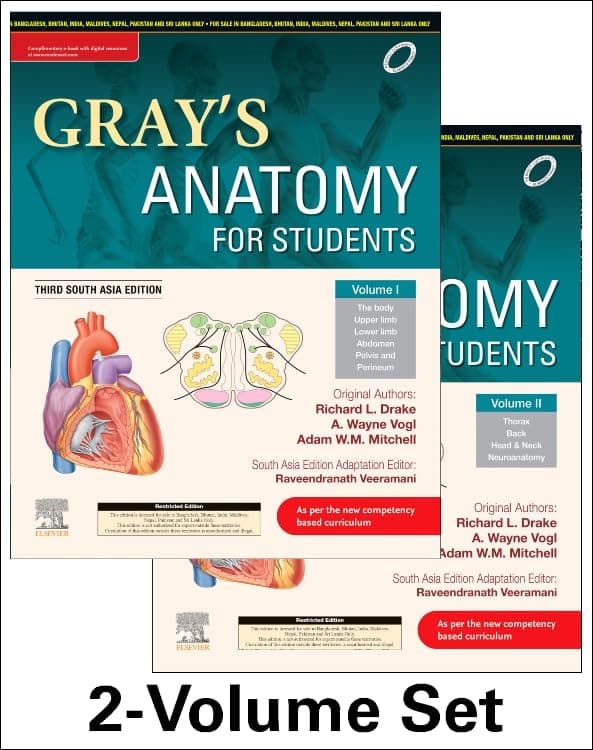Gray's Anatomy for Students,3rd South Asia Edition ,2 Volume Set