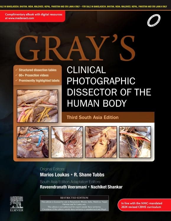 Gray’s Clinical Photographic Dissector of the Human Body,3rd South Asia Edition